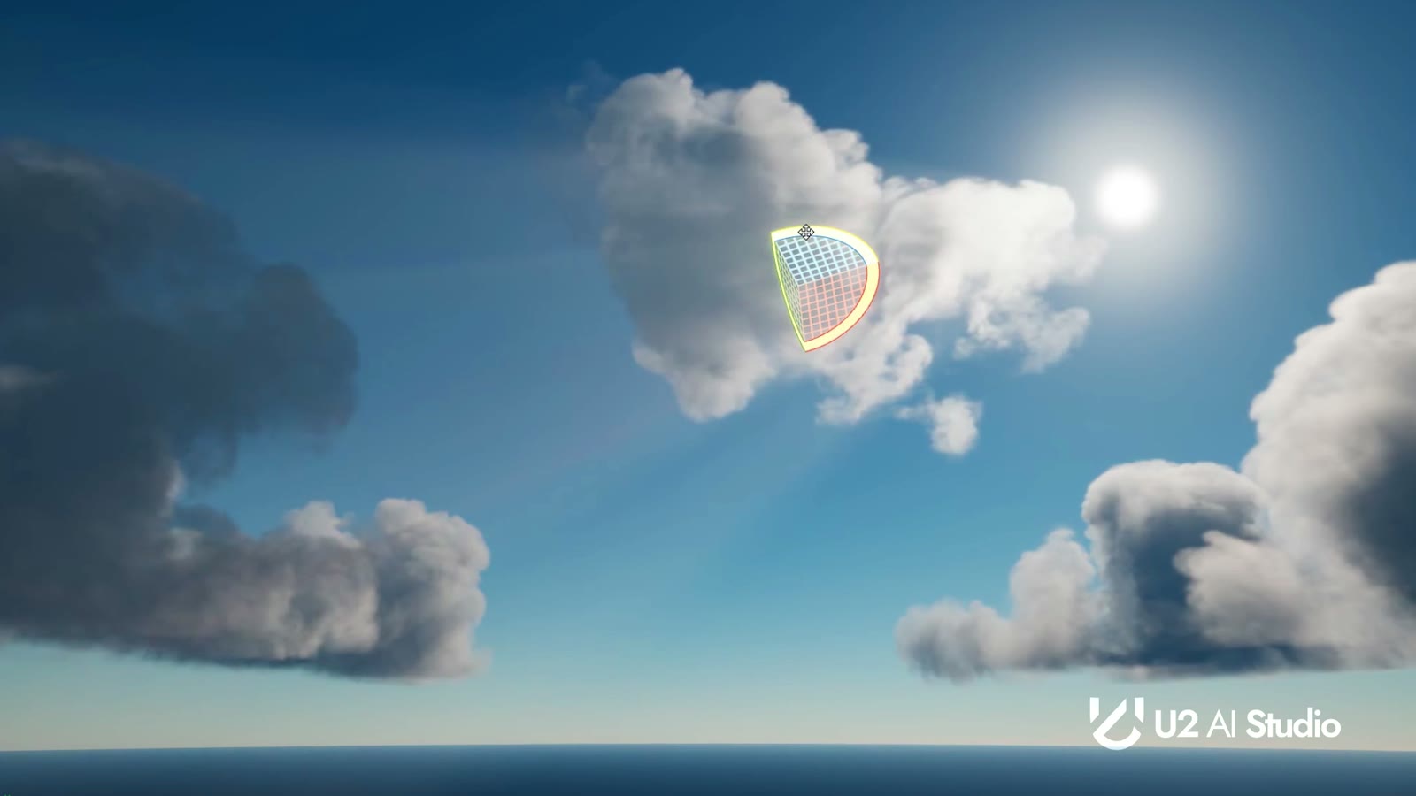 Aerodynamic vector visualisation used to tune the flight model